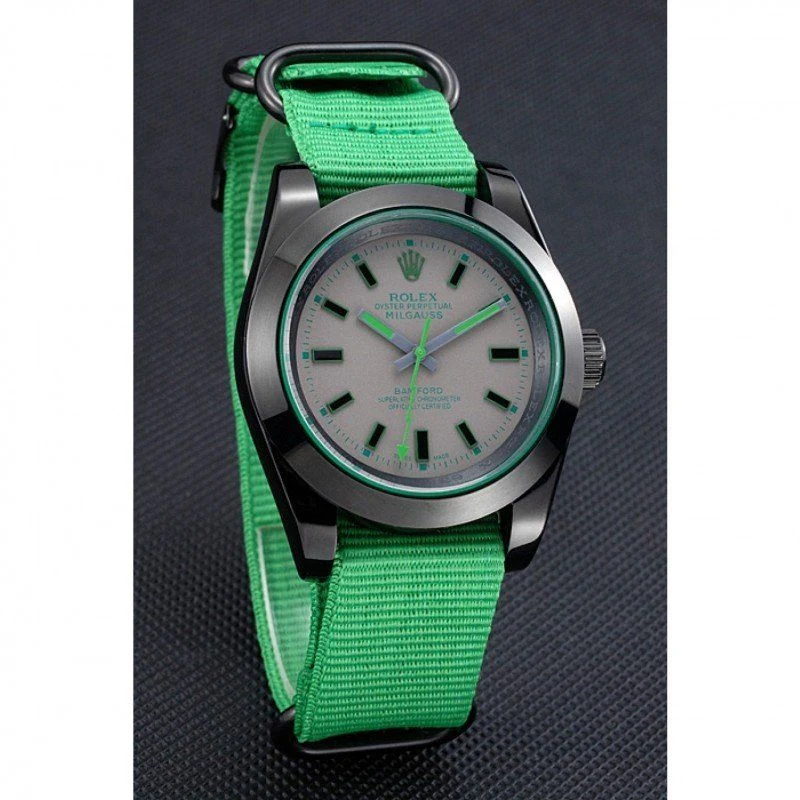 Milgauss grünes Zifferblatt 622004 Schrägansicht