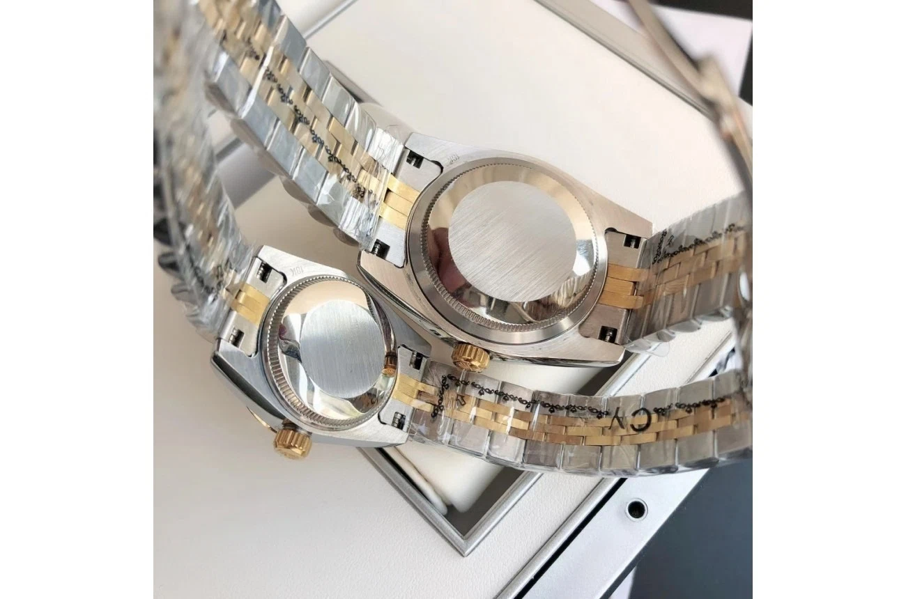 Datejust Roségold/Edelstahl Jubilee Silber/Diamantindizes Profilansicht