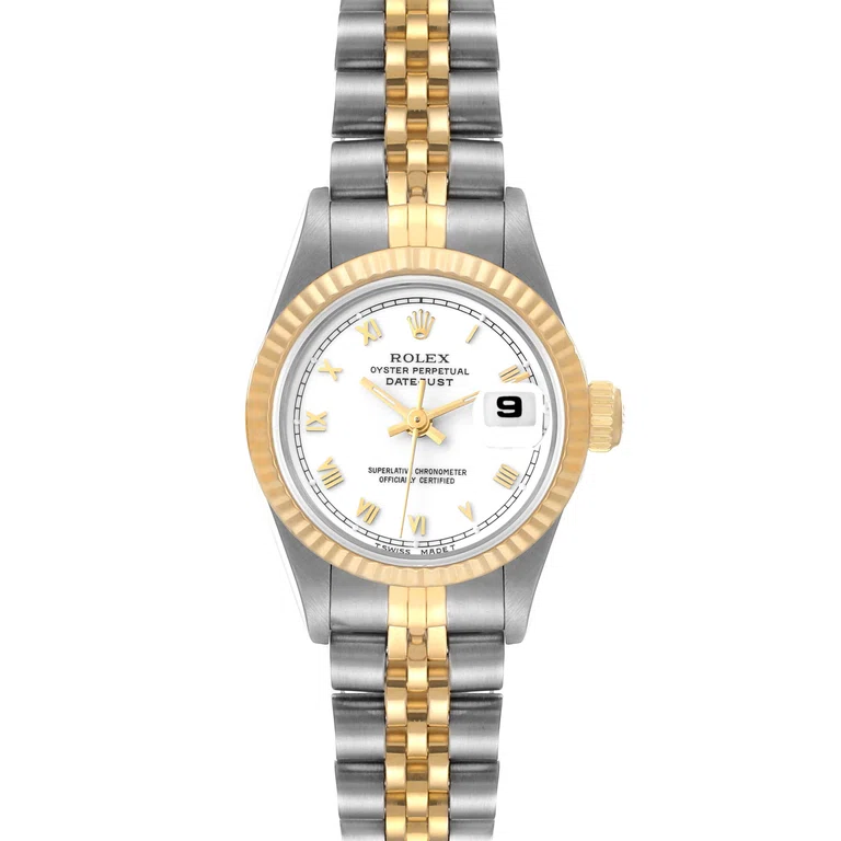 Lady-Datejust weißes Zifferblatt 69173