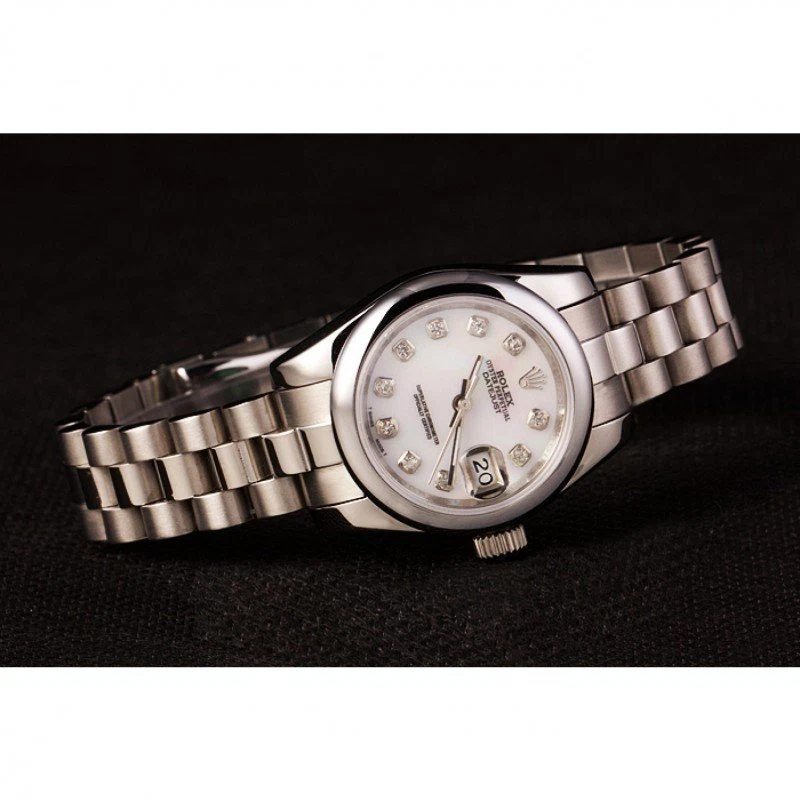Datejust weißes Zifferblatt RL123 Stilansicht