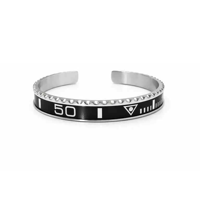 Classic Schwarz Submariner Titanstahl-Armspange