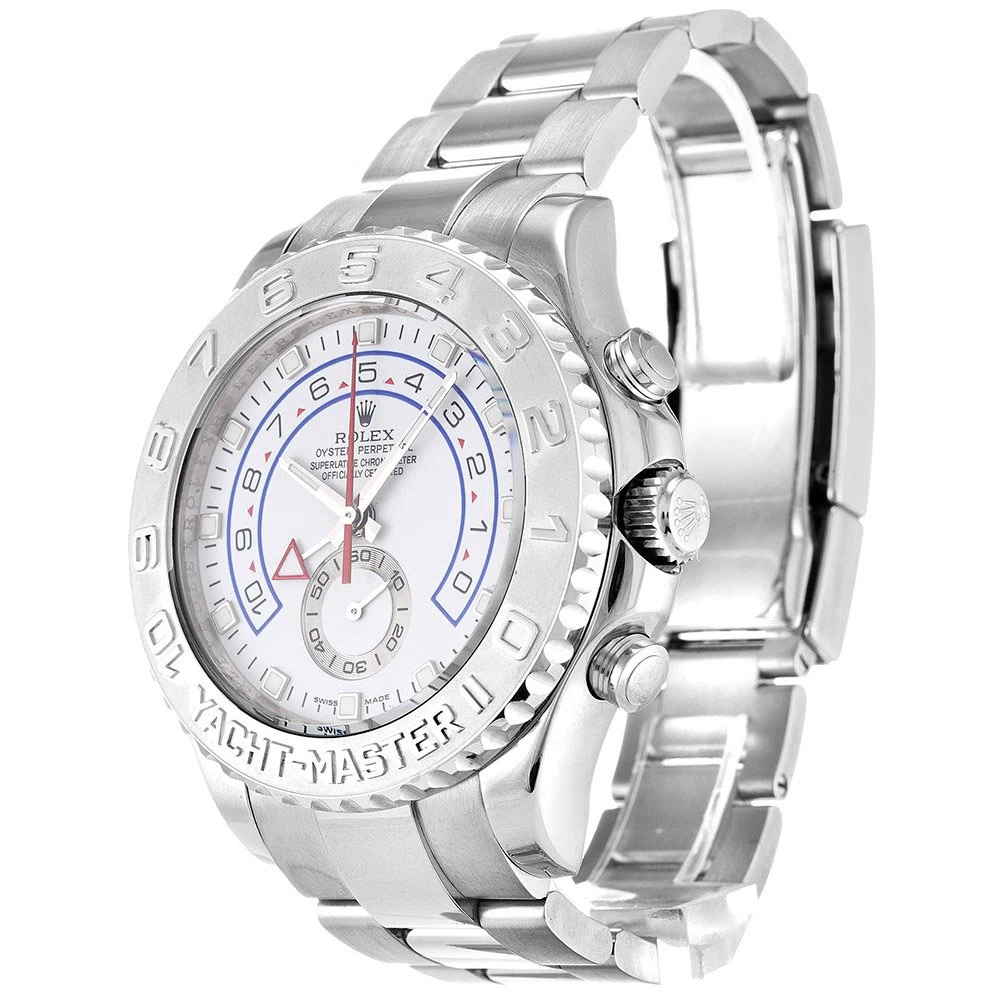 Yacht-Master weißes Zifferblatt 116689 Perspektivansicht