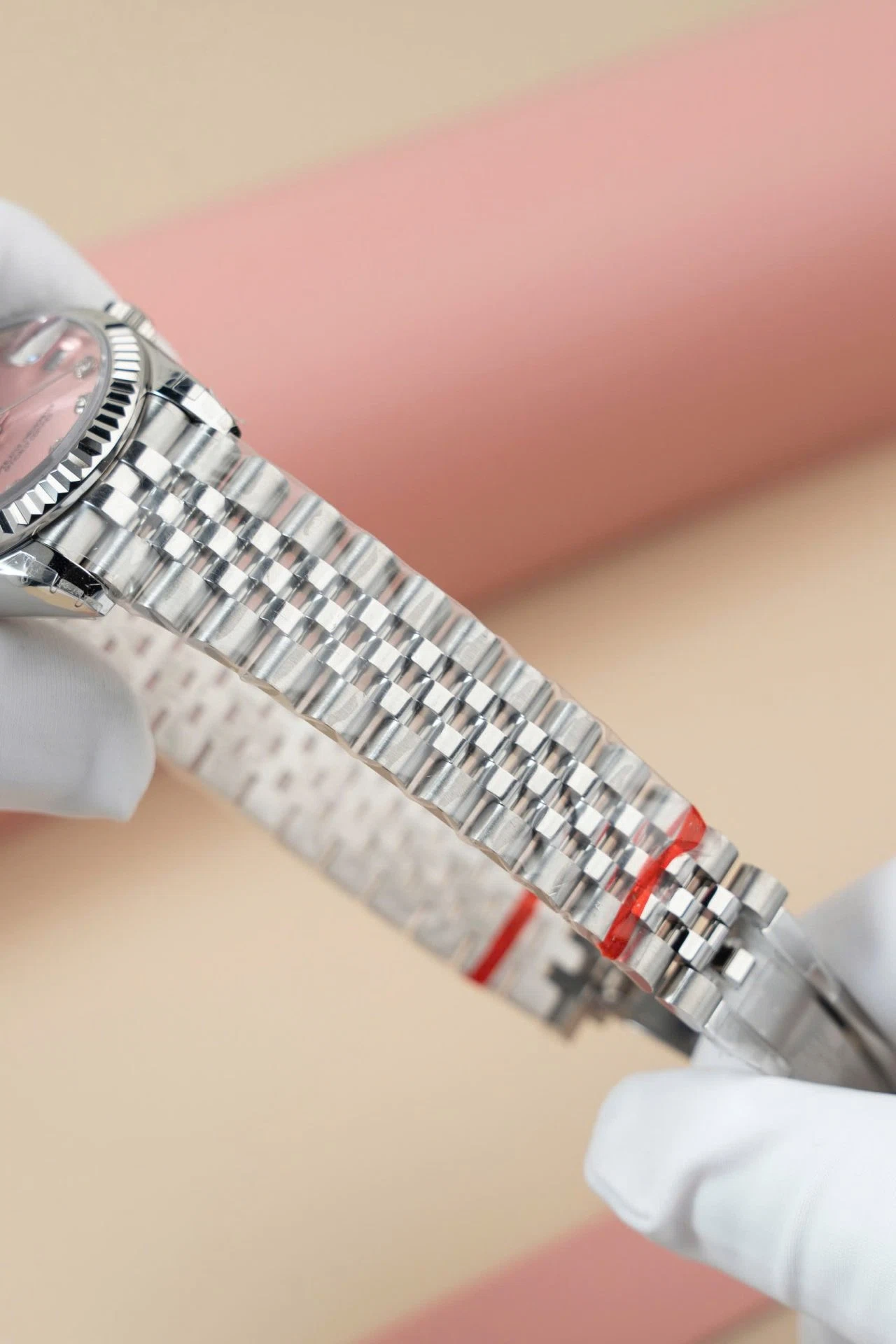 Rolex Datejust rosafarbenes Zifferblatt mit Diamantbesatz 278274-0032 31 mm – Bild 11