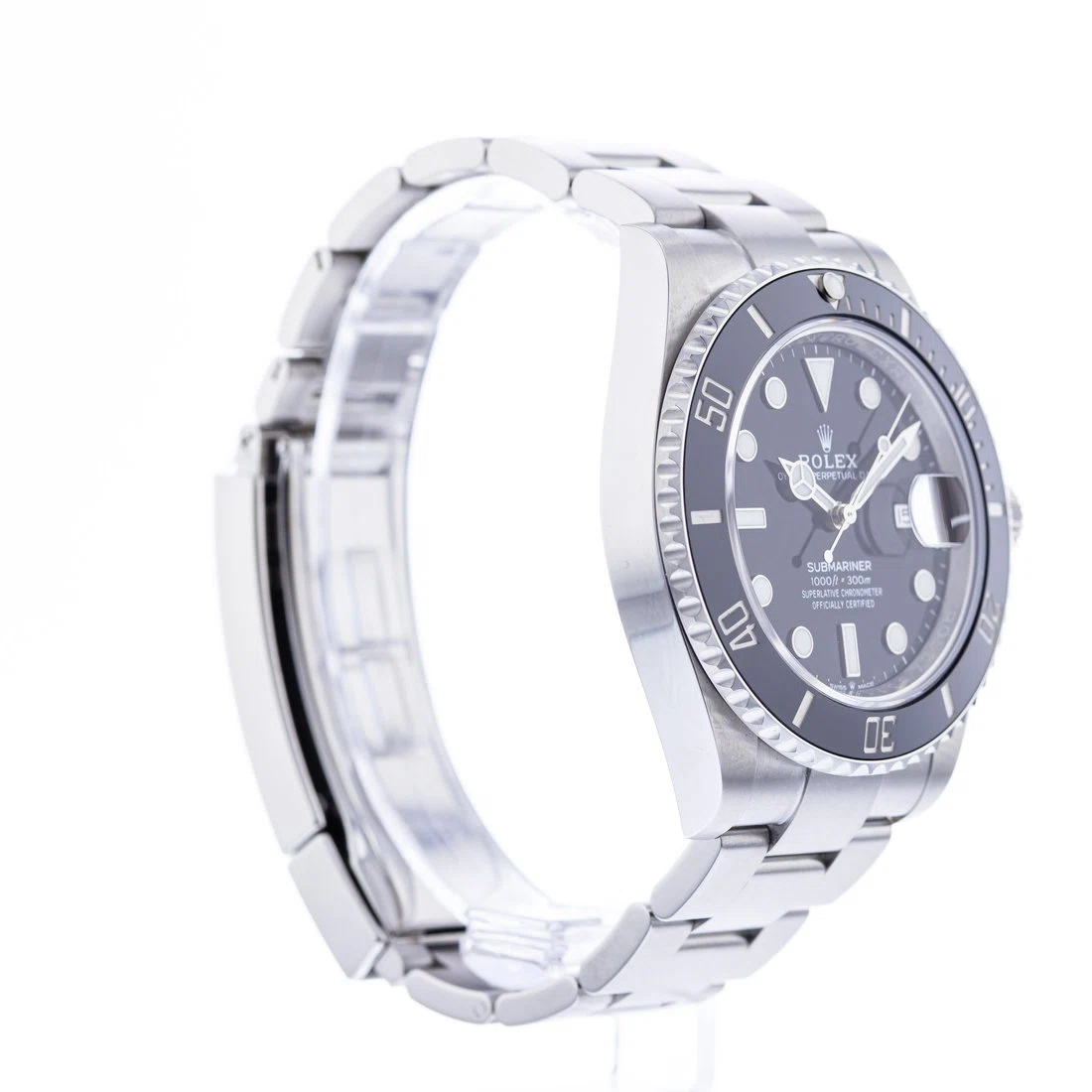 Submariner schwarzes Zifferblatt 126610LN Detailansicht