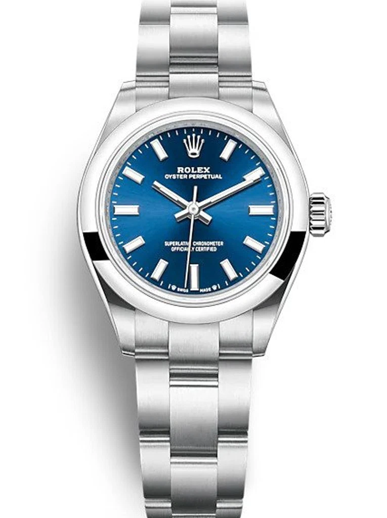 Oyster Perpetual Lady blaues Zifferblatt 276200