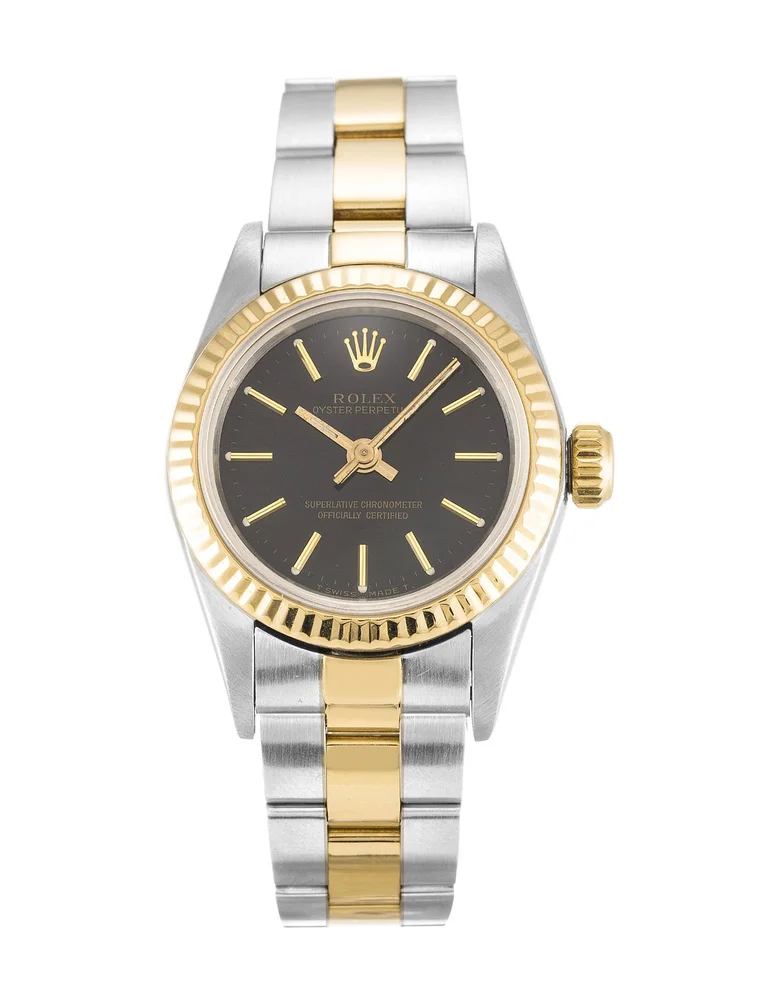 Oyster Perpetual Lady silberfarbenes Zifferblatt 176210