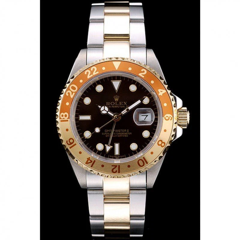GMT-Master II schwarzes Zifferblatt PR151515 Perspektivansicht