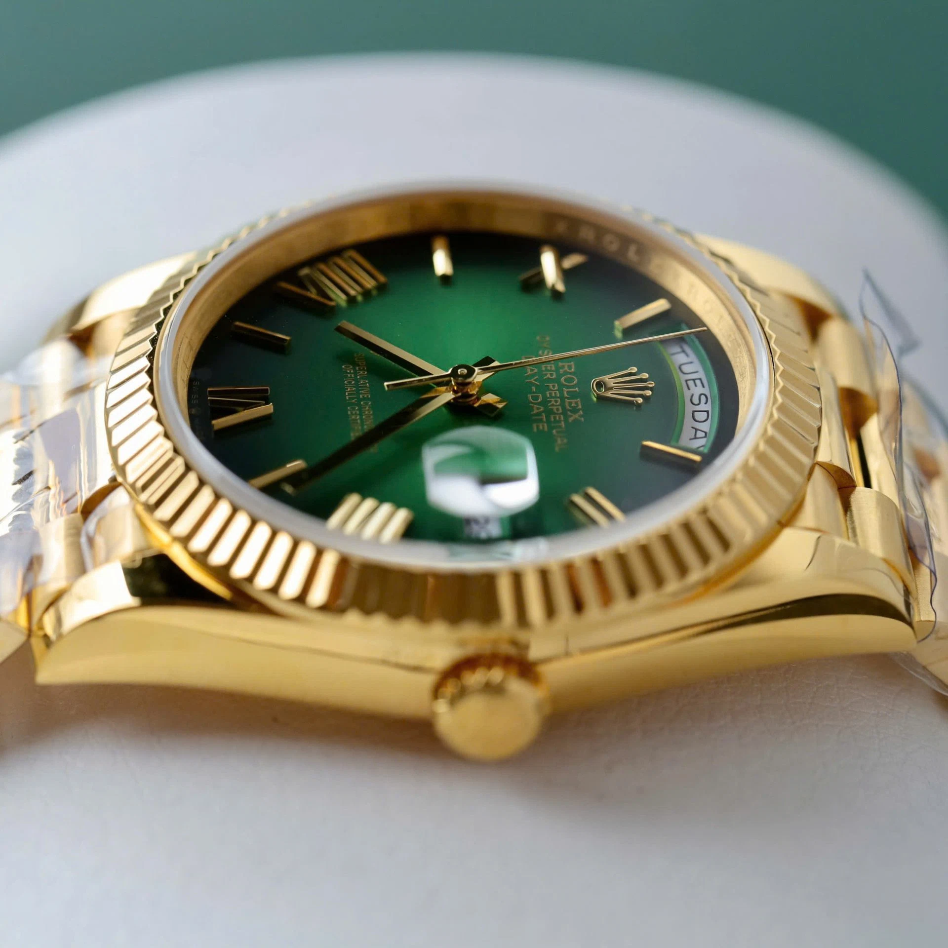 Rolex Day-Date Grünes Ombré-Zifferblatt 228238-0069 40 mm – Superclone – Bild 7