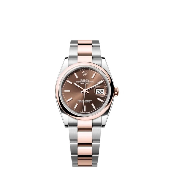 Superclone Datejust schokoladenbraunes Zifferblatt 126201 Oyster