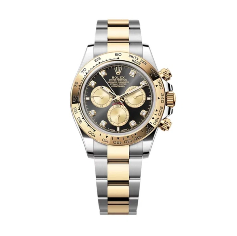 Superclone Daytona schwarzes Zifferblatt mit Diamantbesatz 126503