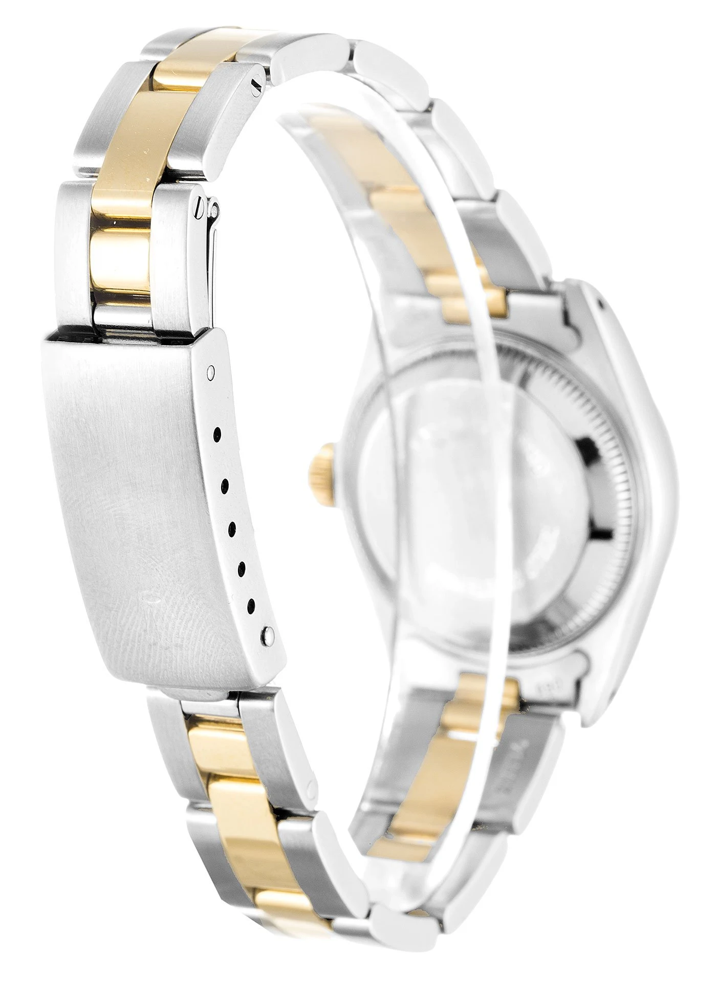 Lady-Datejust champagnerfarbenes Zifferblatt 69173-2 Schrägansicht