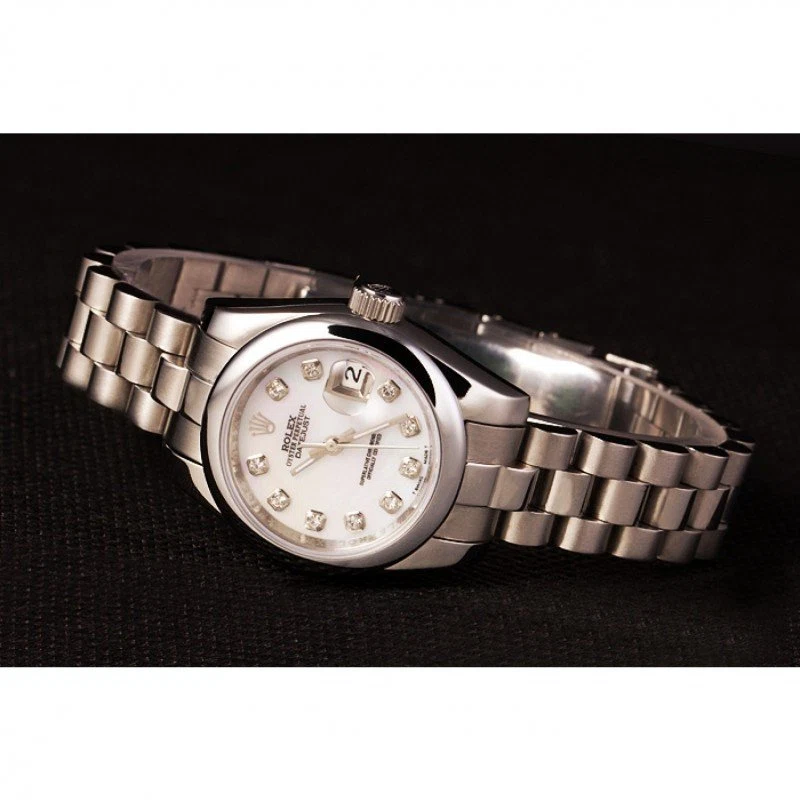 Datejust weißes Zifferblatt RL123 Alternate Angle
