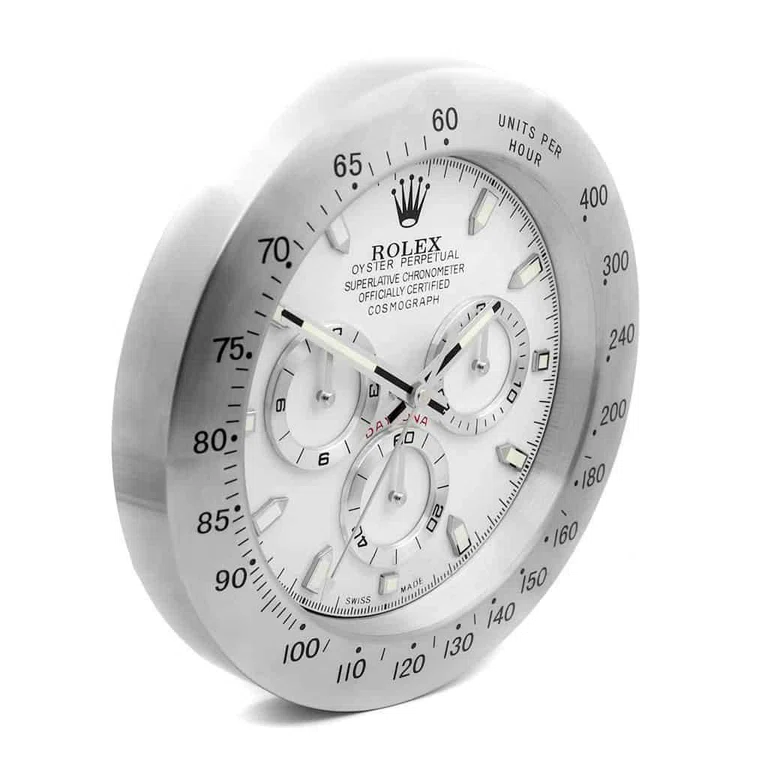 Wanduhr – DAYTONA Silber