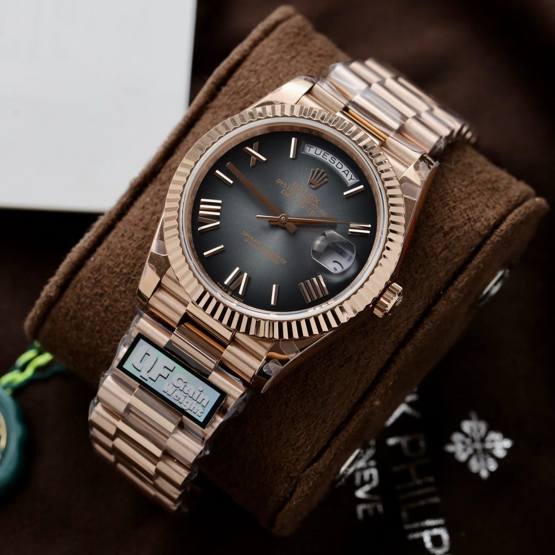 Rolex Day-Date Schiefergrau Ombré Zifferblatt 228235-0055 40 mm – Superclone – Bild 4