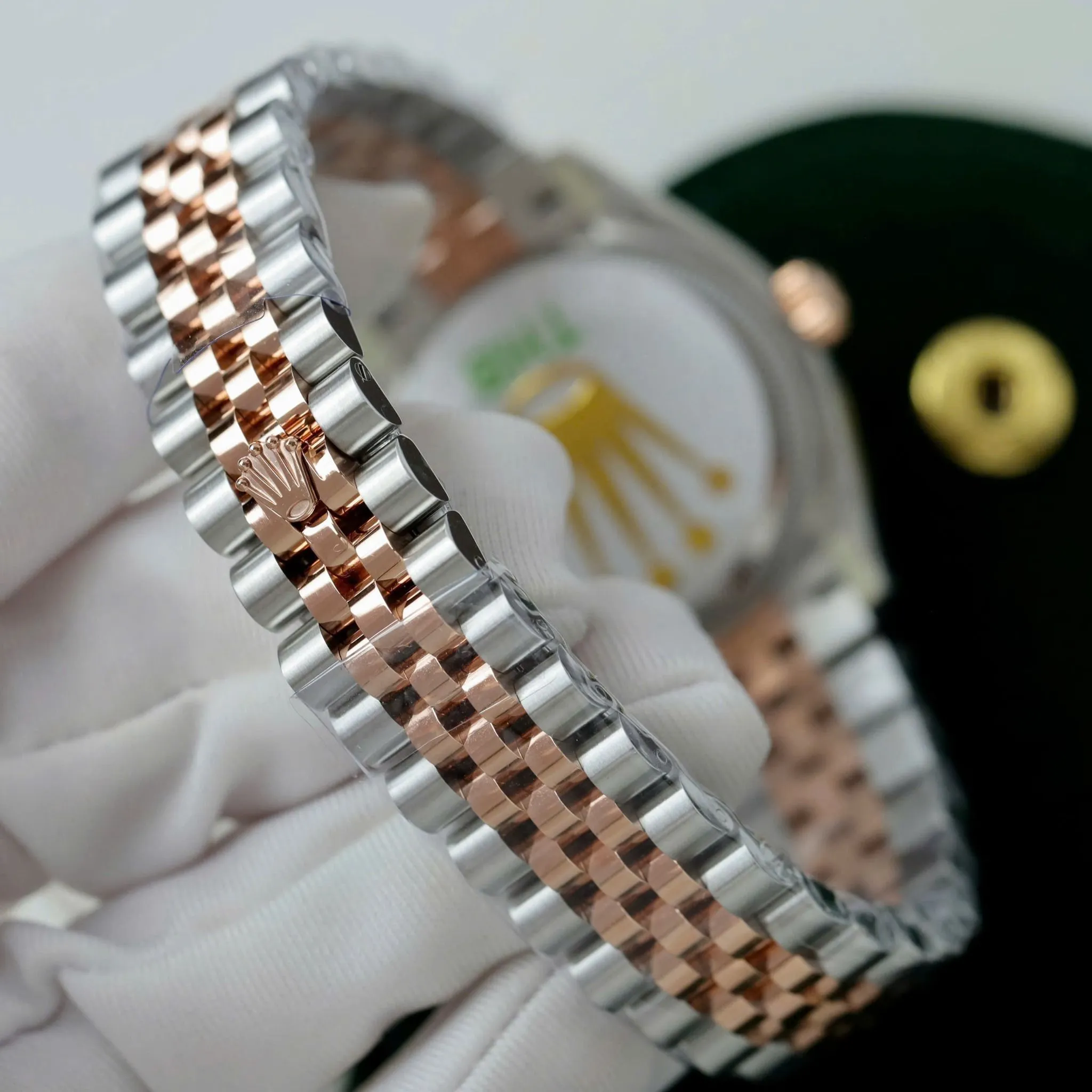 Datejust schiefergraues Zifferblatt Geriffelt Lünette Jubilee Armband