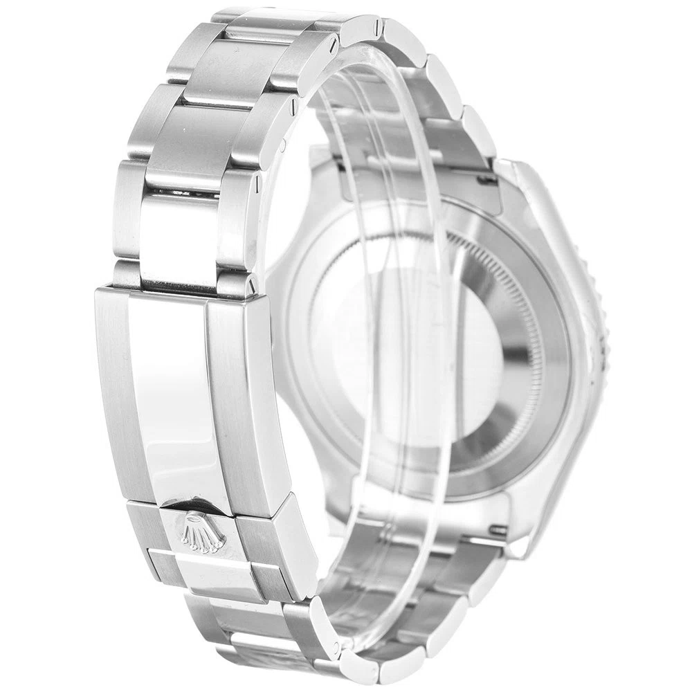 Yacht-Master silberfarbenes Zifferblatt 116622 Schrägansicht