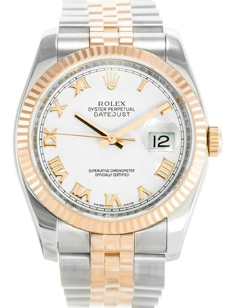 Datejust weißes Zifferblatt 116231