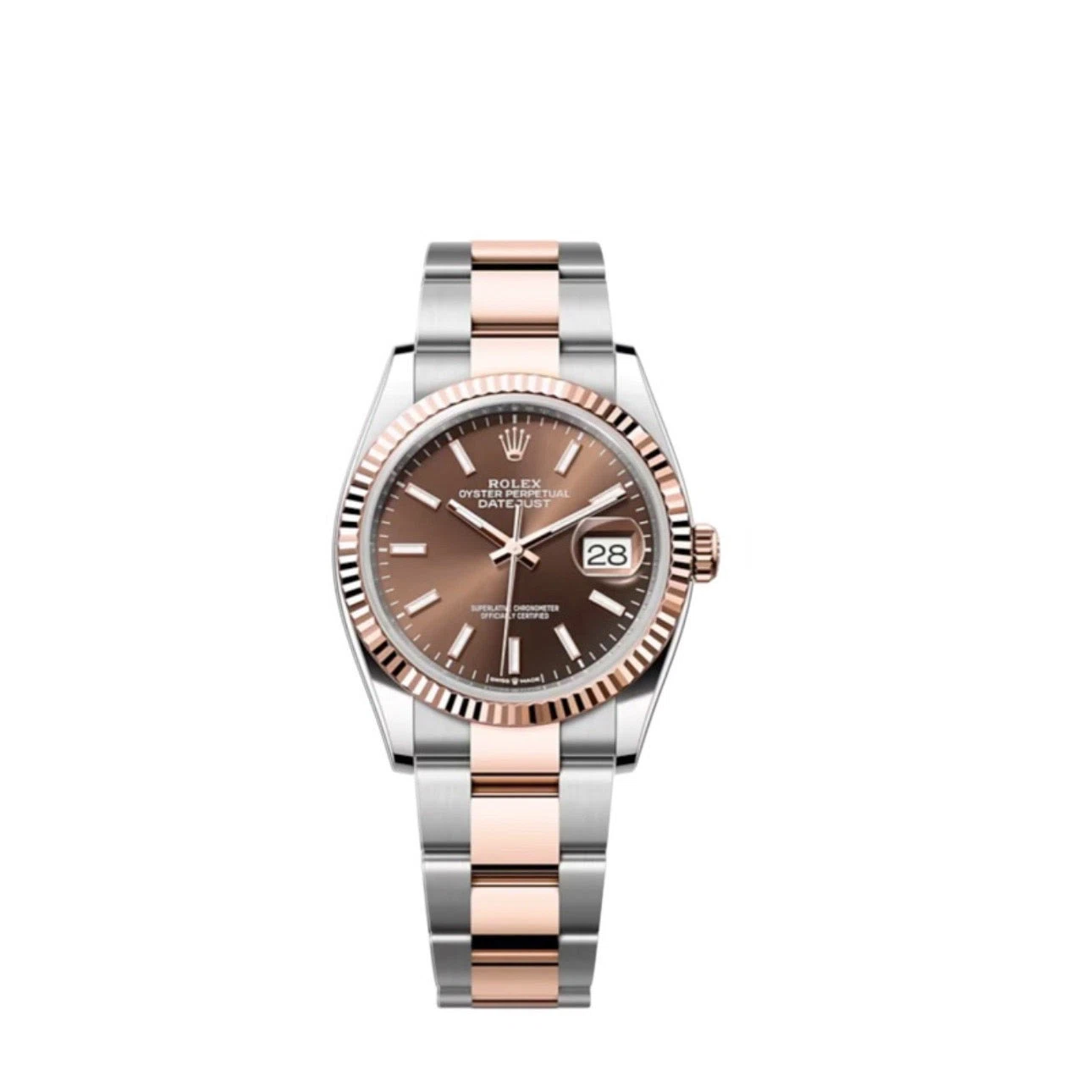 Superclone Datejust schokoladenbraunes Zifferblatt 126231 Oyster