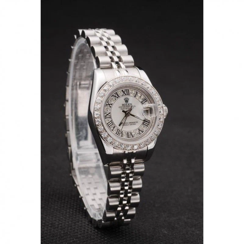Superclone Datejust Zifferblatt mit Diamantbesatz SRL65 Schrägansicht