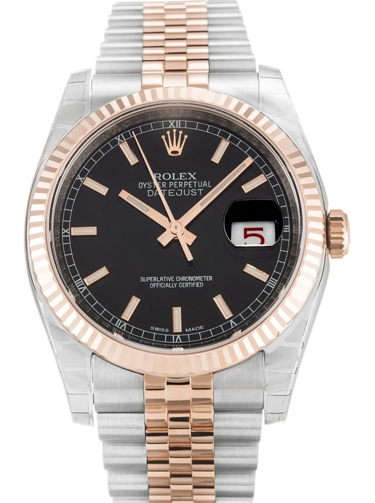 Lady-Datejust schwarzes Zifferblatt 179171