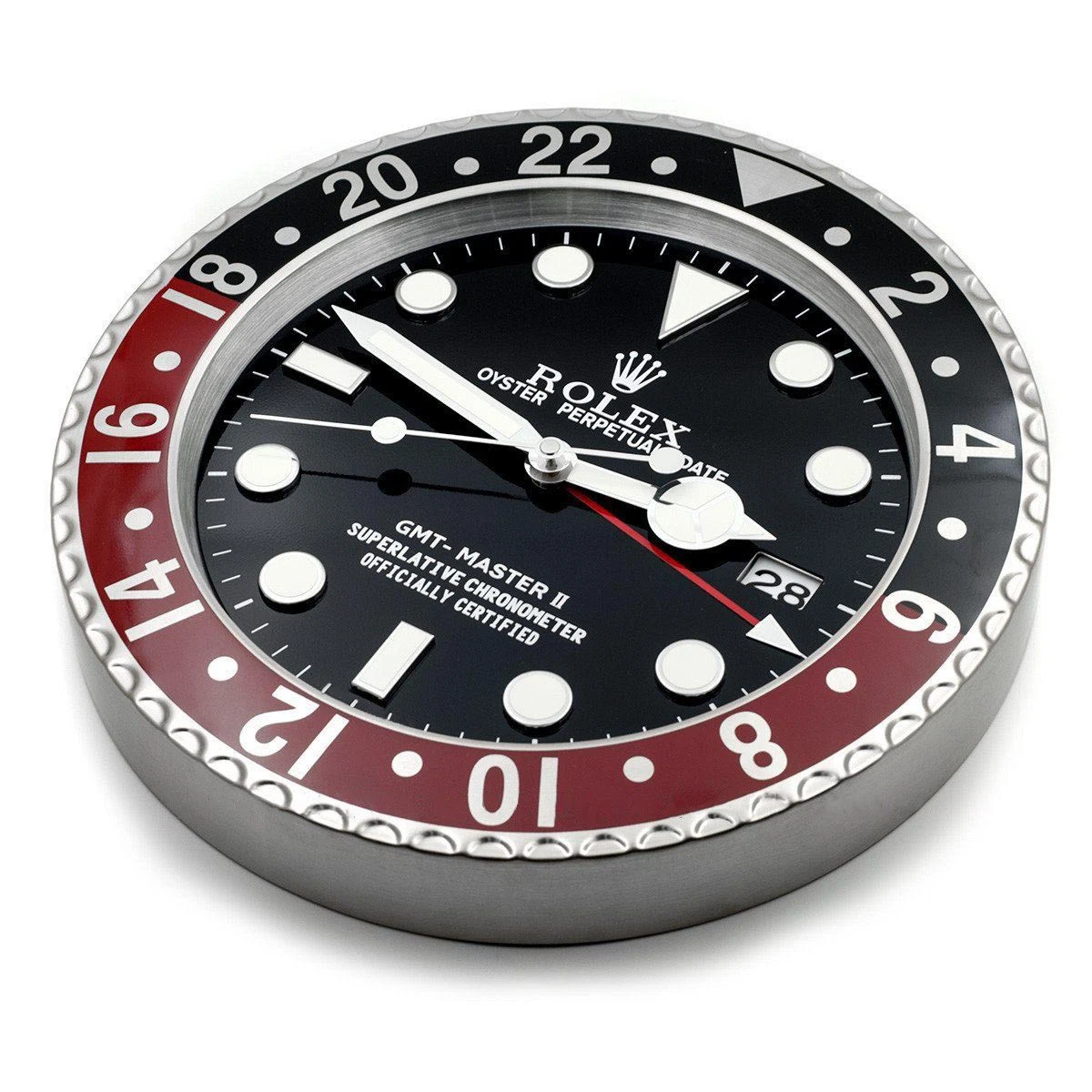 Wanduhr – “XL” GMT MASTER II Schrägansicht