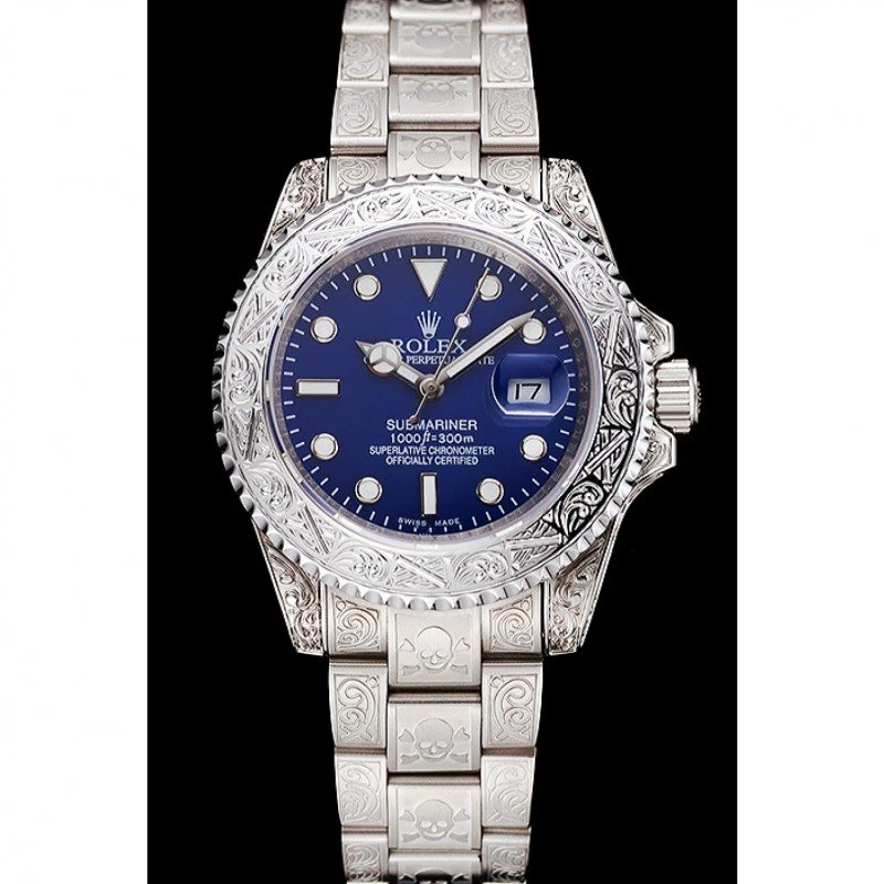 Superclone Submariner blaues Zifferblatt 1454094 Perspektivansicht
