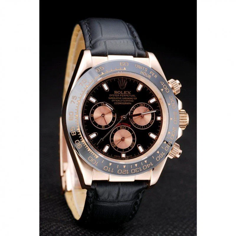 Daytona schwarzes Zifferblatt REP016831 Schrägansicht