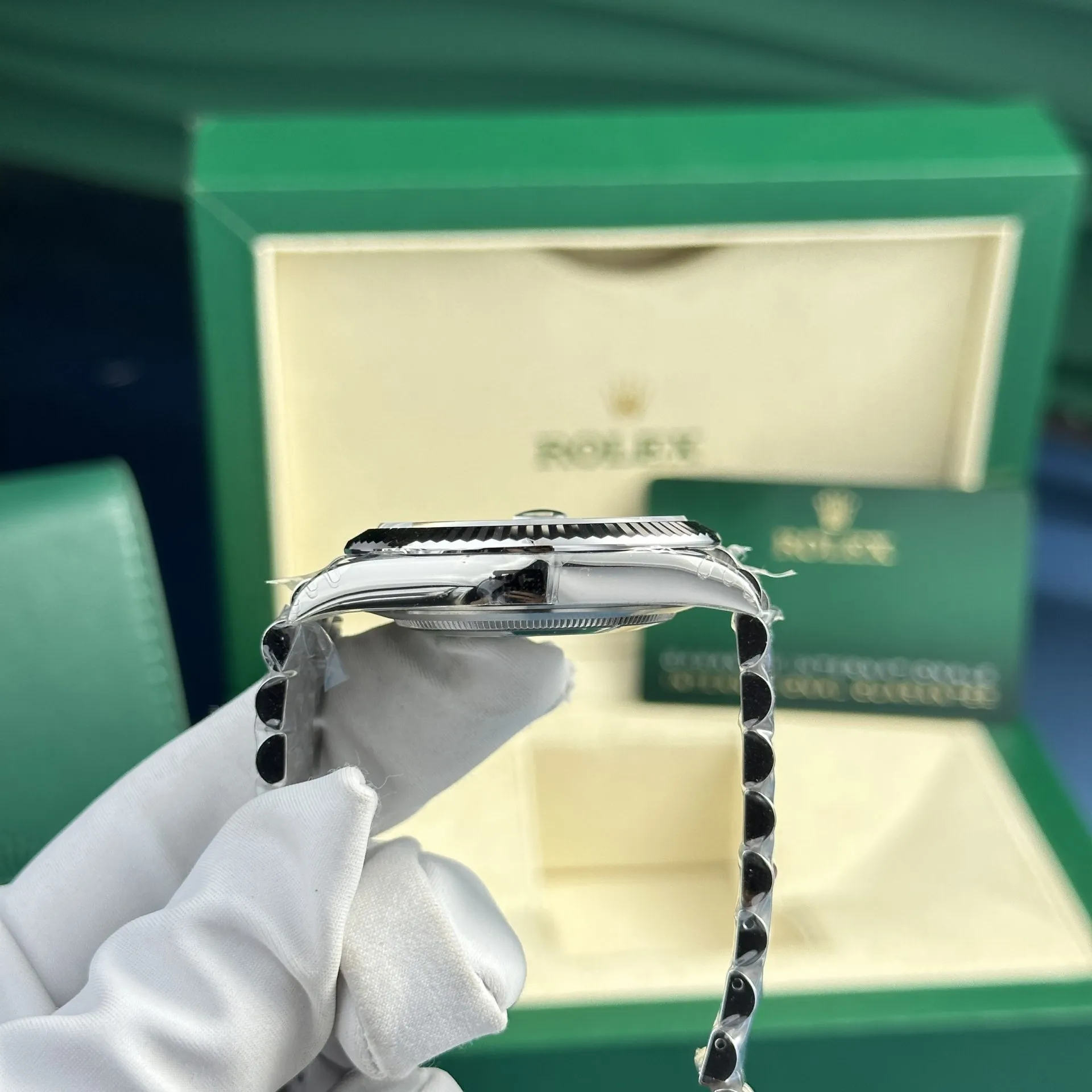 Superclone Datejust grünes Zifferblatt 126334 Jubilee Stilansicht