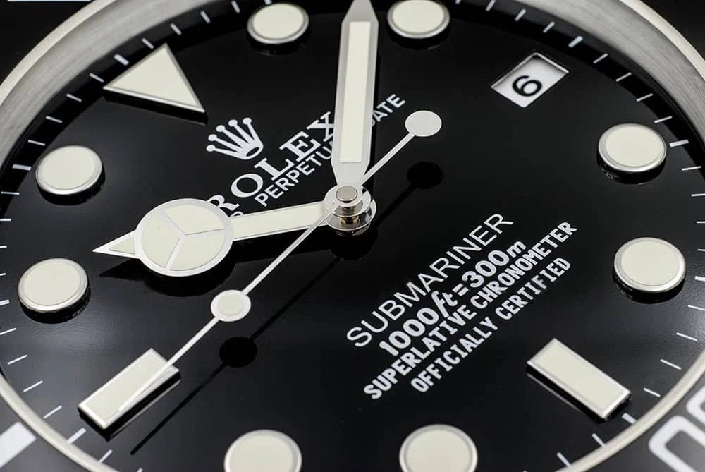 Wanduhr – “XL” SUBMARINER Designdetail