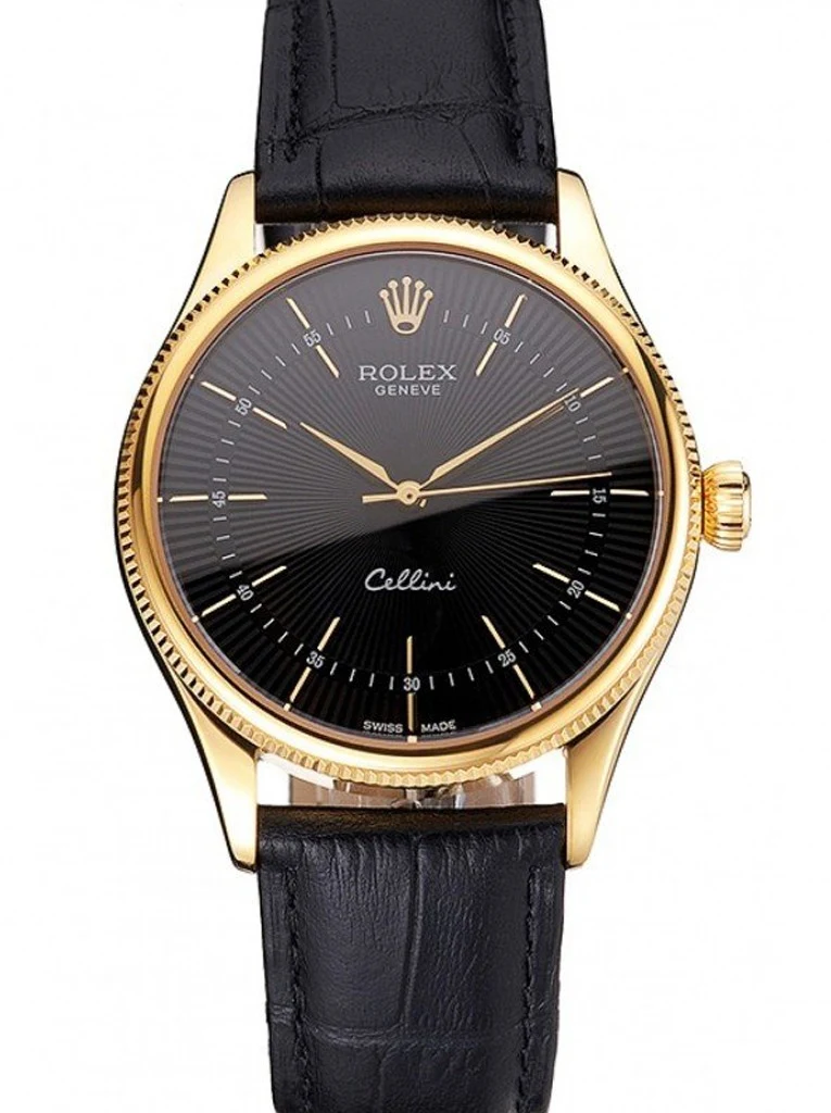 Superclone Cellini schwarzes Zifferblatt REP016803