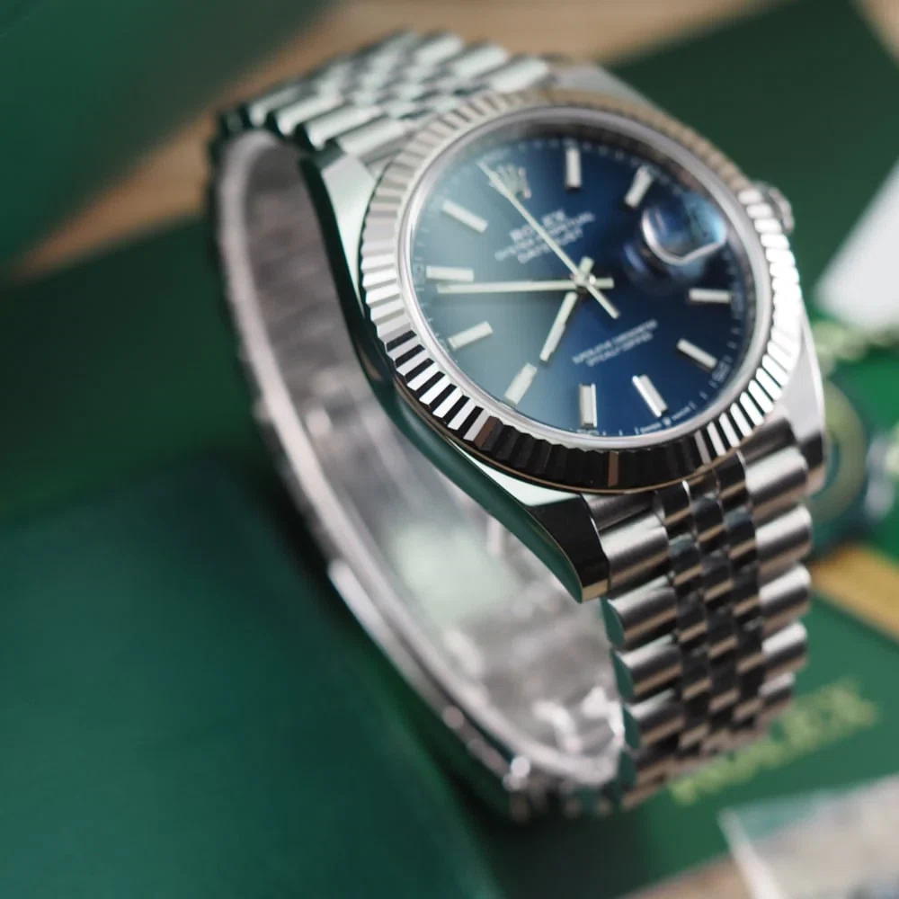 Datejust blaues Zifferblatt 126334 Jubilee Designdetail