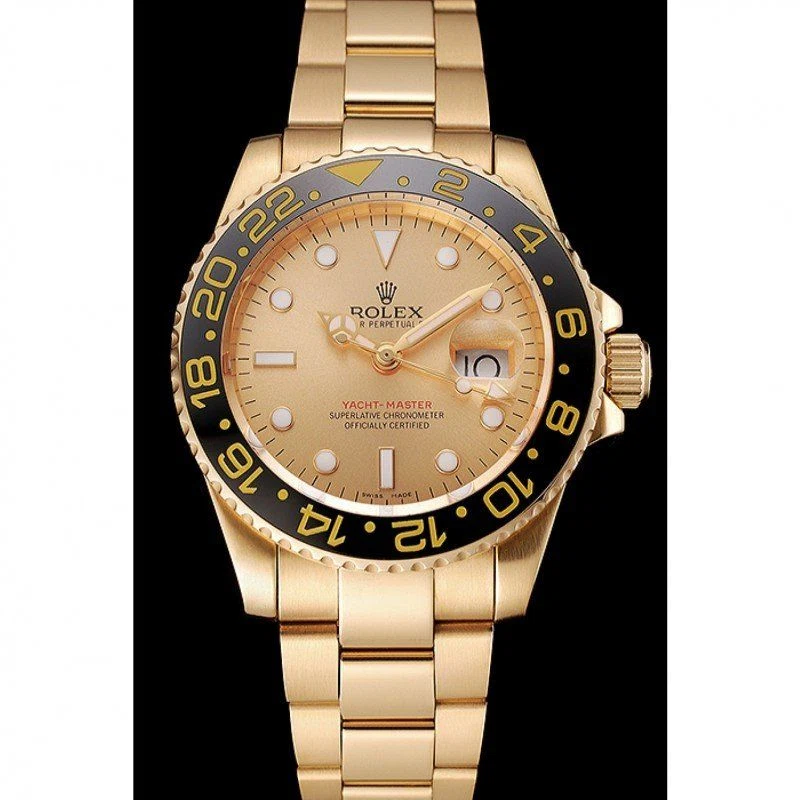 Superclone GMT-Master II goldfarbenes Zifferblatt 1453749 Perspektivansicht