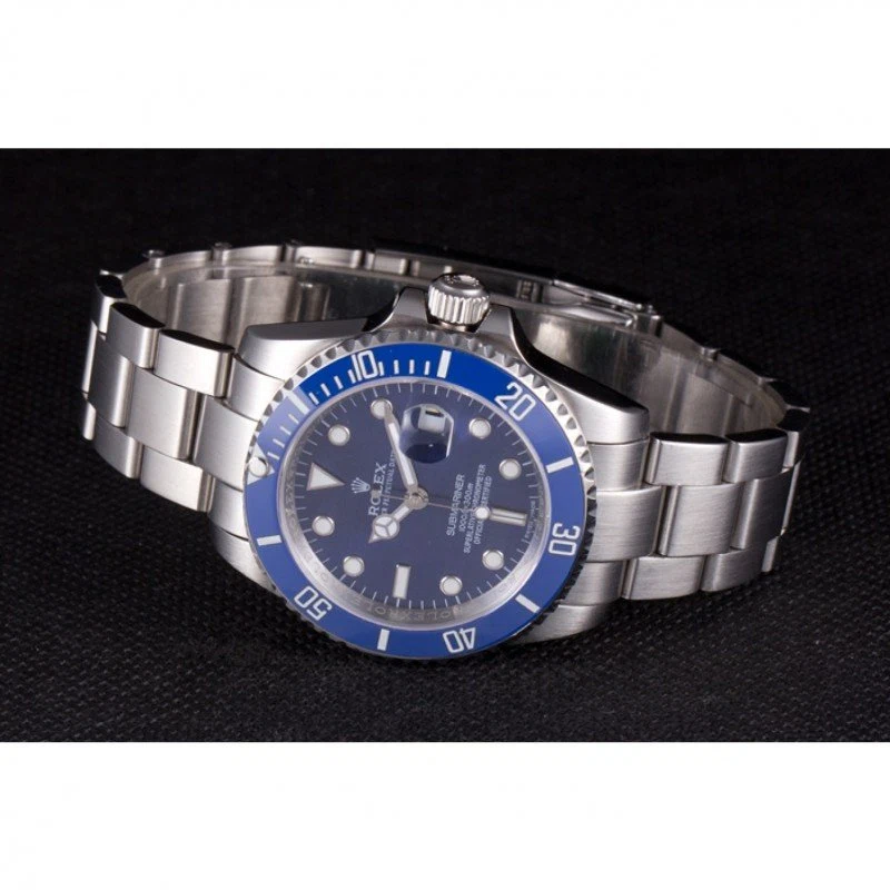Superclone Submariner blaues Zifferblatt SRL50 Designdetail