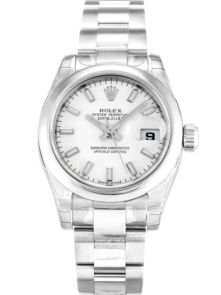 Lady-Datejust weißes Zifferblatt 179160