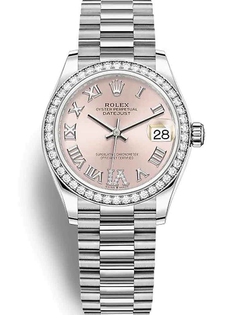 Datejust Rosa mit Diamanten besetzt Zifferblatt 278384RBR