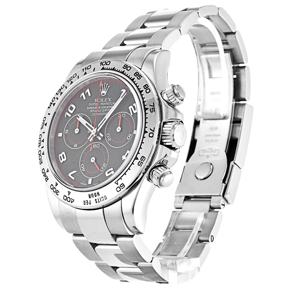 Daytona schwarzes Zifferblatt 116509N Perspektivansicht