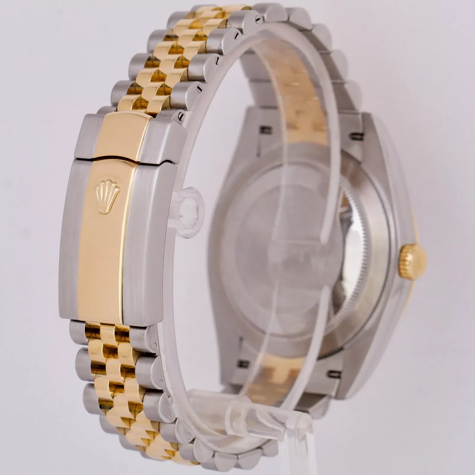 Superclone Datejust rhodiumfarbenes Zifferblatt 126333 "Wimbledon" Geriffelt / Jubilee Nahaufnahme