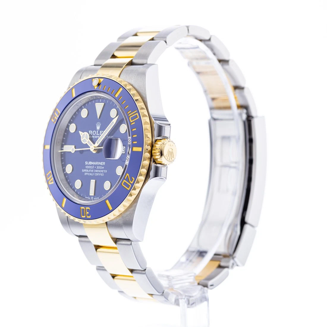 Superclone Submariner blaues Zifferblatt 126613LB Bluesy Schrägansicht