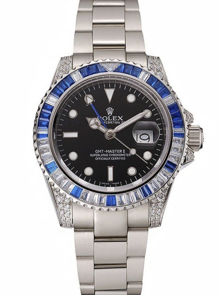 Superclone GMT-Master II schwarzes Zifferblatt 1453747