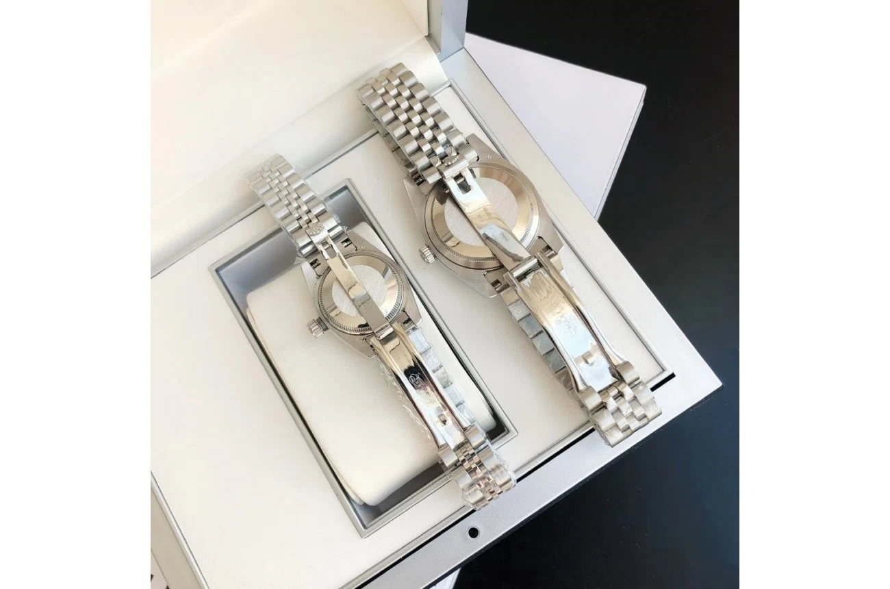 Datejust Edelstahl/Edelstahl Jubilee Rosa/Zifferblatt Detailansicht