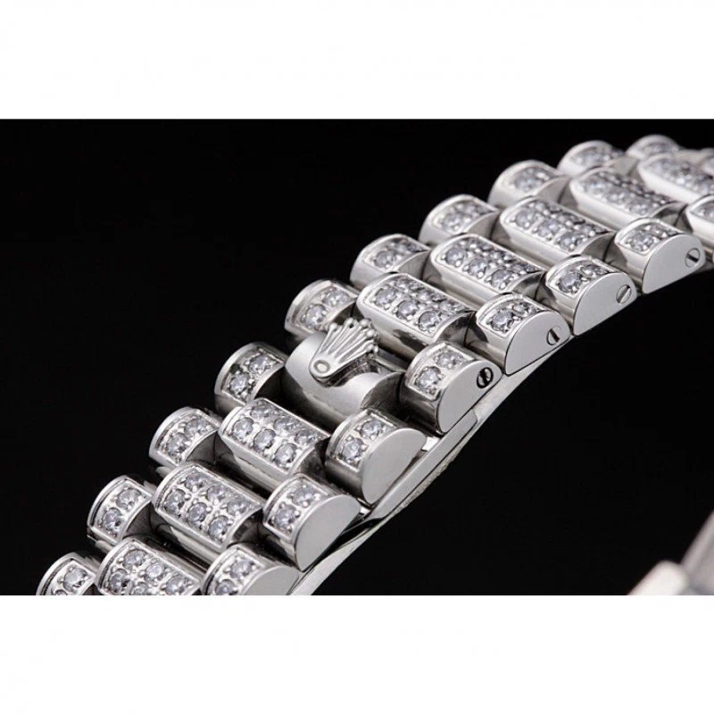 Superclone Day-Date Zifferblatt mit Diamantbesatz 621613 Profilansicht