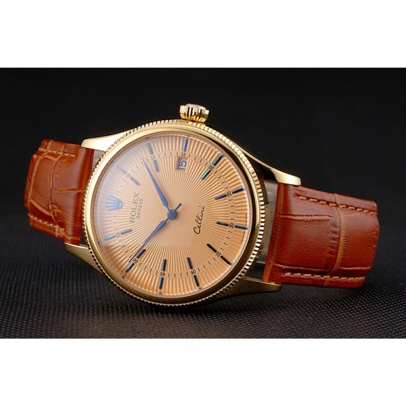 Superclone Cellini goldfarbenes Zifferblatt REP016797 Designdetail