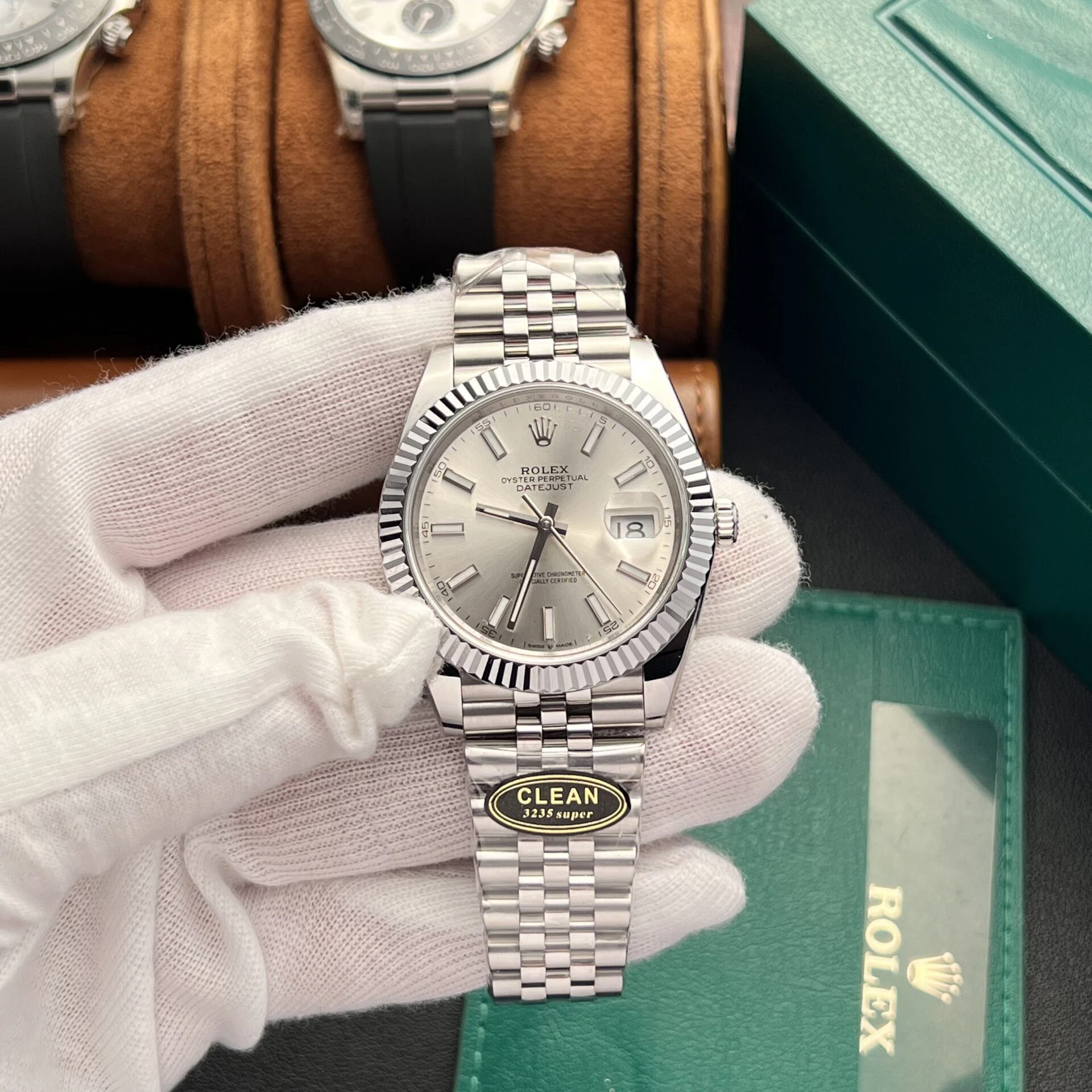 Rolex Datejust silberfarbenes Zifferblatt 126334-0004 41 mm – Bild 2