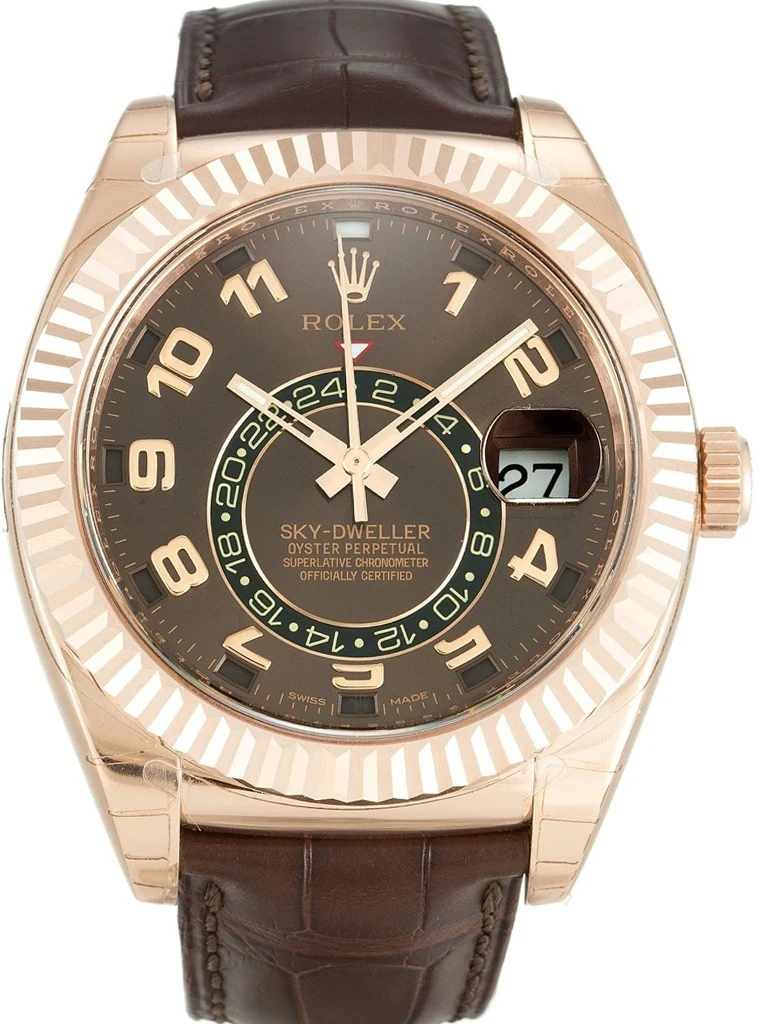Sky-Dweller braunes Zifferblatt 326135