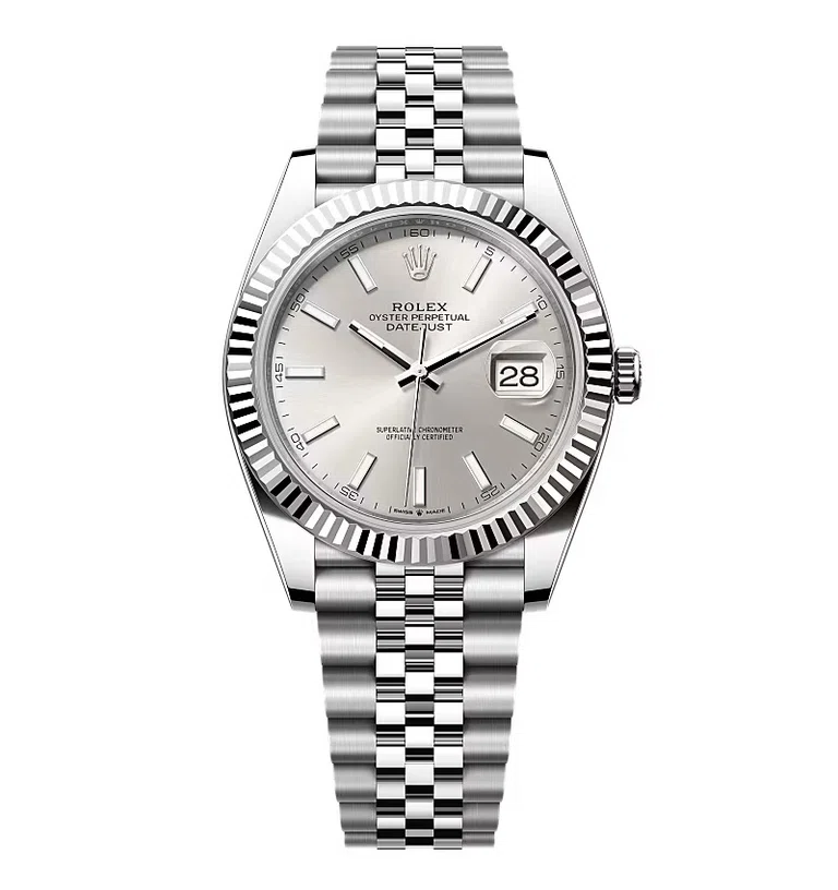 Rolex Datejust silberfarbenes Zifferblatt 126334-0004 41 mm