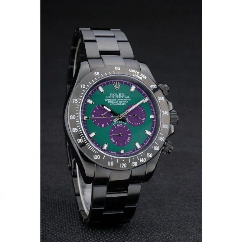 Daytona grünes Zifferblatt 80246 Schrägansicht