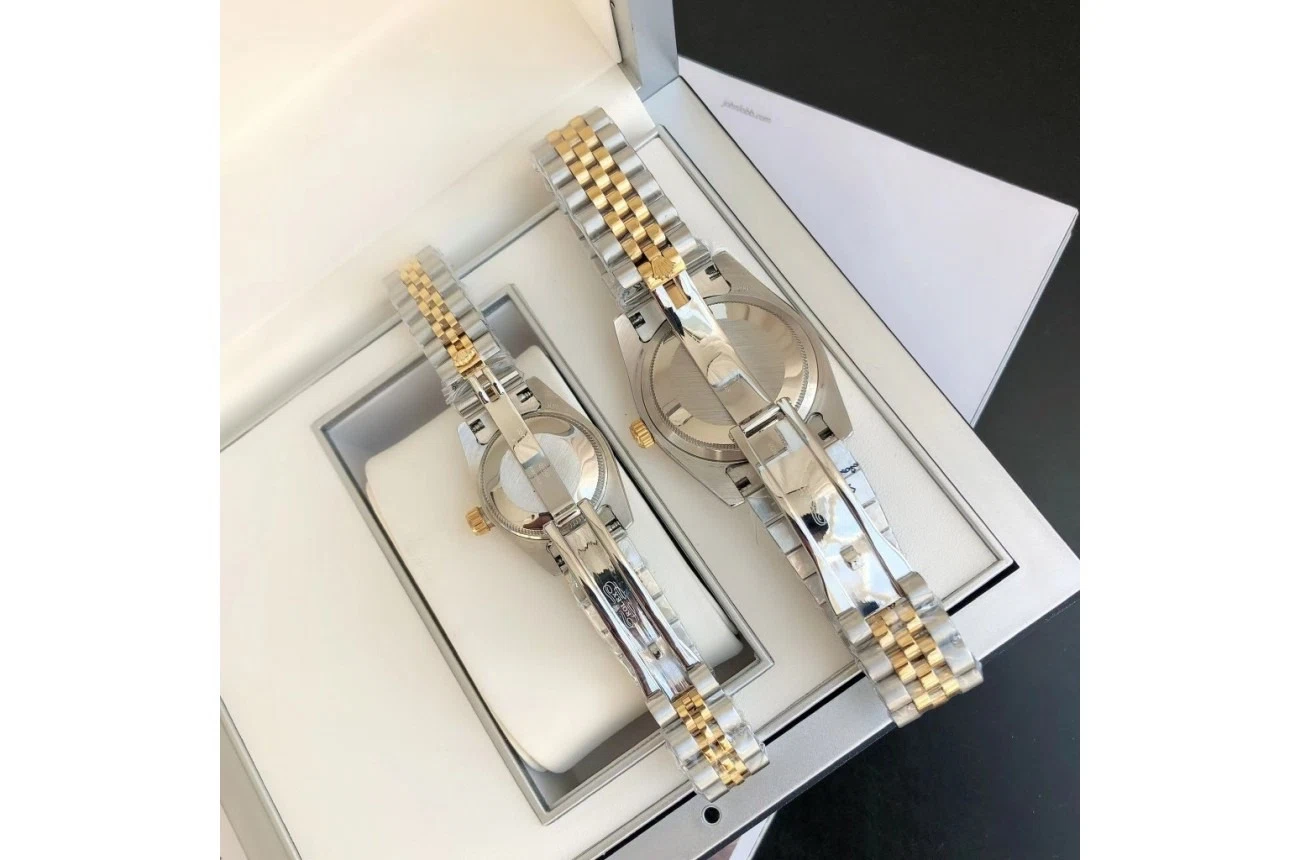 Datejust Roségold/Edelstahl Jubilee Schwarz/Diamantindizes Detailansicht
