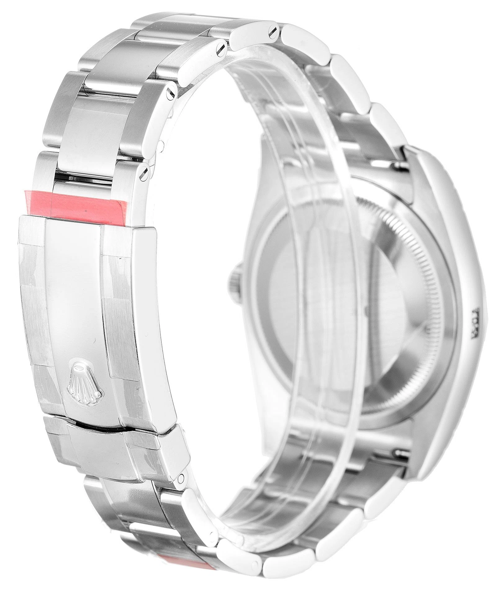 Datejust rosafarbenes Zifferblatt 116200 Schrägansicht