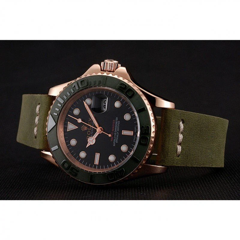 Yacht-Master schwarzes Zifferblatt 1453862 Nahaufnahme