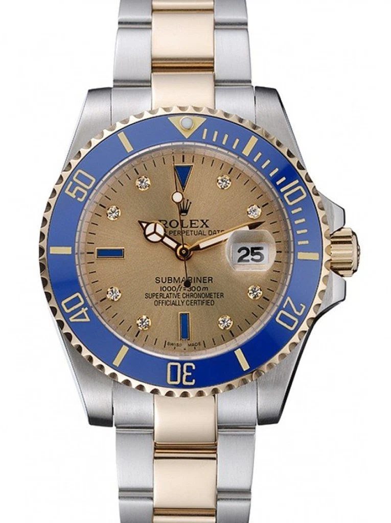 Submariner goldfarbenes Zifferblatt rl55